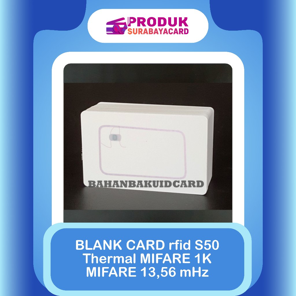 

BLANK CARD rfid S50 Thermal MIFARE 1K MIFARE 13,56 mHz