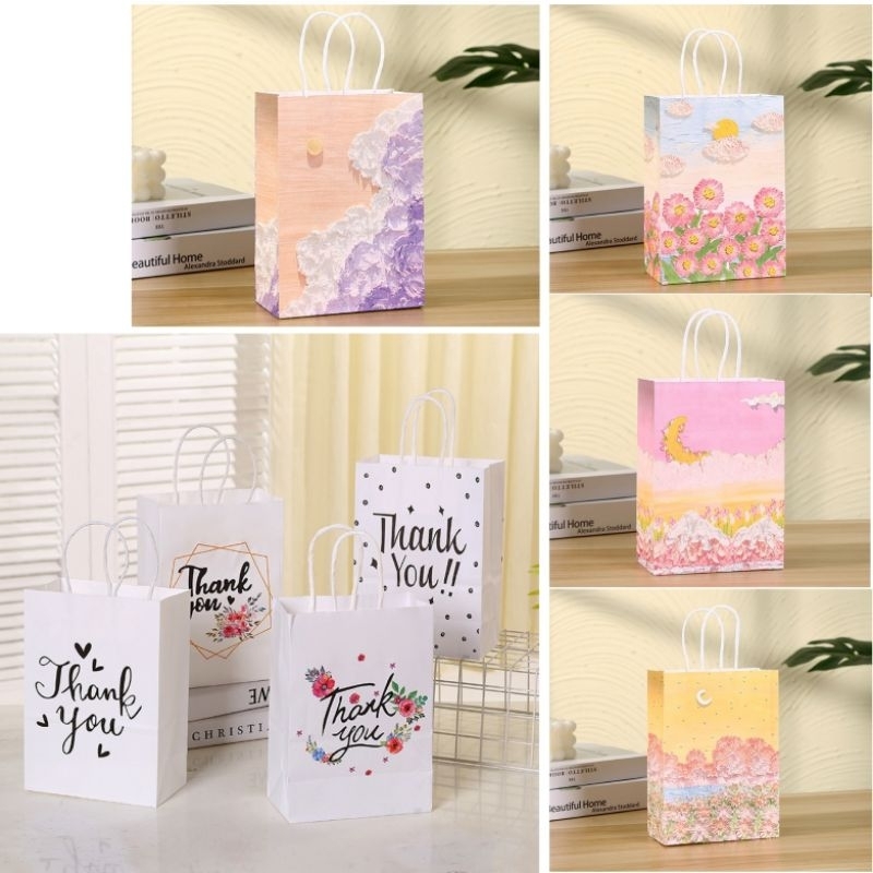

PAPER BAG THANK YOU TAS SOUVENIR PESTA HAPPY BIRTHDAY MEDIUM