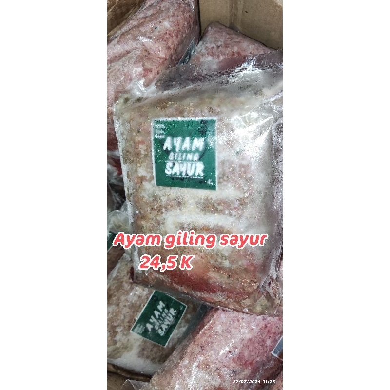 

Raw Food ayam giling sayur