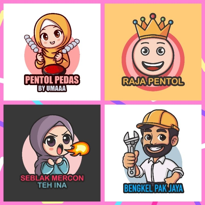 JASA DESAIN LOGO UMKM | LOGO USAHA | LOGO KULINER | DESAIN LOGO MURAH BERKUALITAS