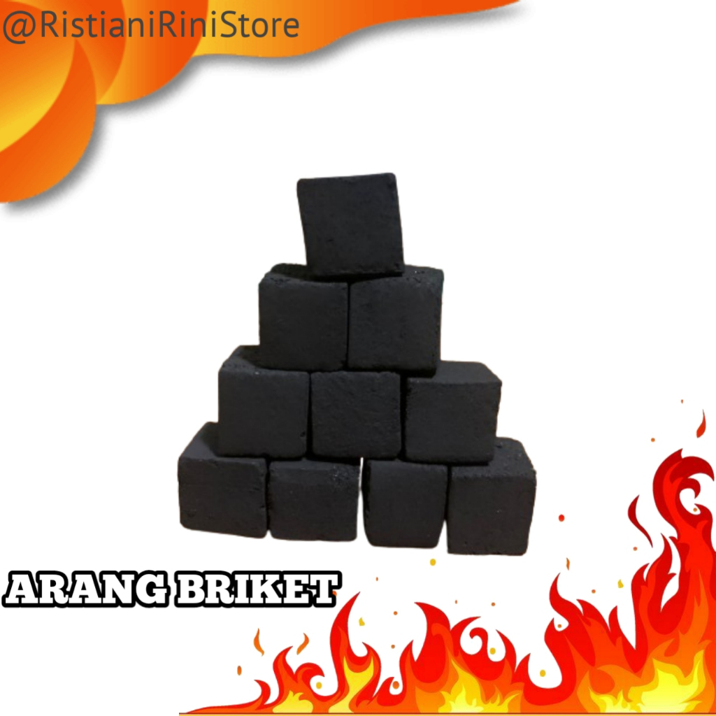 ARANG BRIKET / ARANG BRIKET ARANG KAYU / BRIKET KUBUS 250gr
