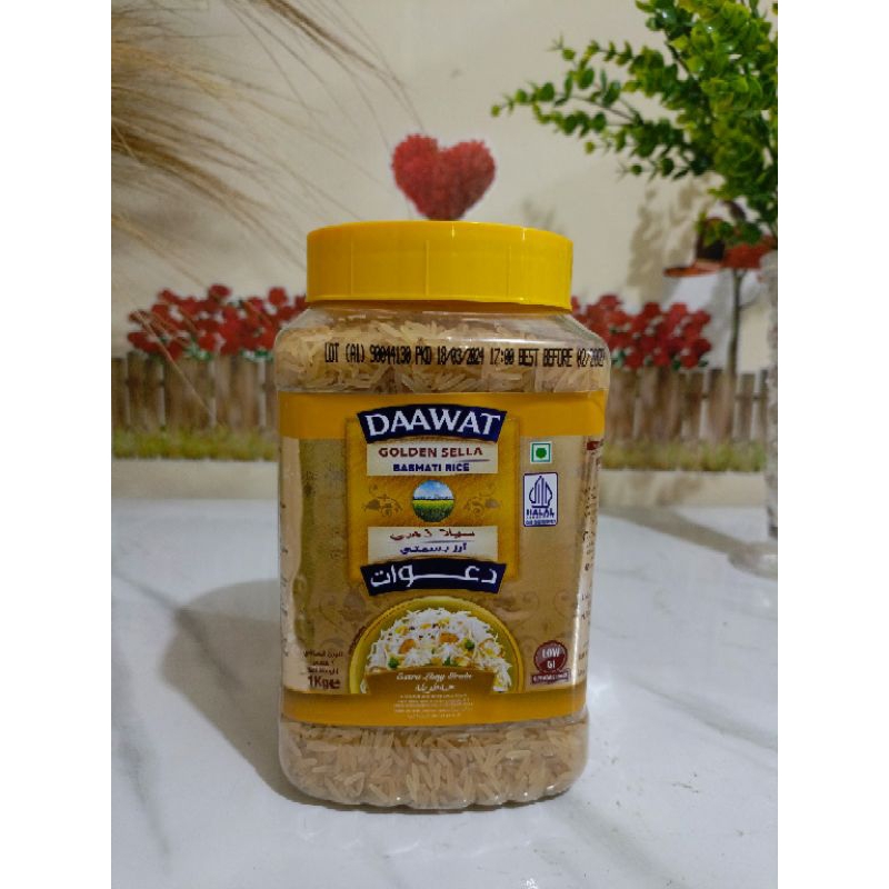 

Beras Basmati Rice Daawat Golden Sella 1 kg Beras India