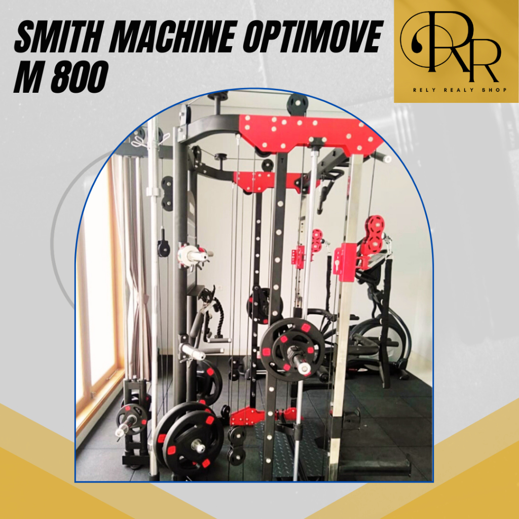 Smith machine OPTIMOVE M-800 Cable Crossover Smith Machine Bench Press Squat Rack IMPORT [BERGARANSI