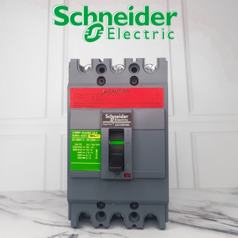 Mccb breaker schneider ezc100f 40Amper contac 3