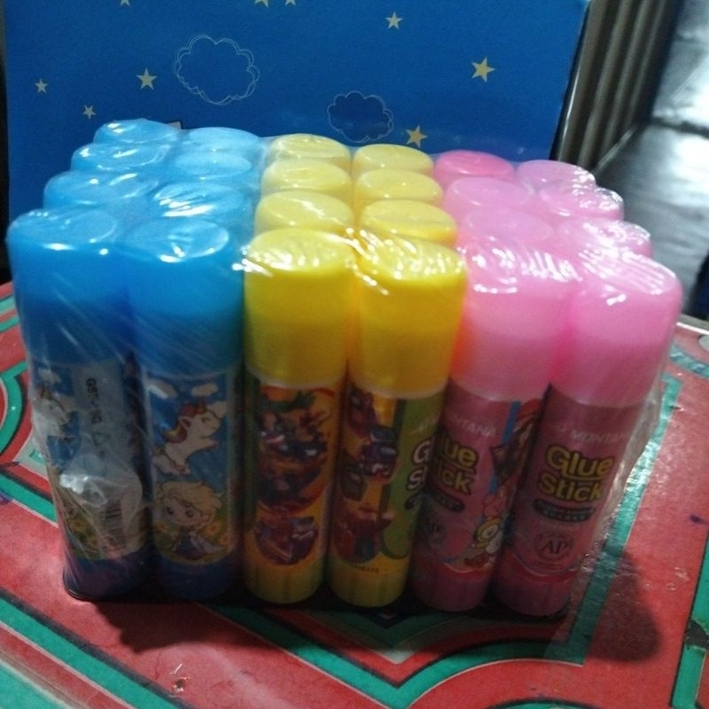 

Baru 1Pack(24Pcs) Pcs Lem Stick Lucu Lem Stick Murah Lem Stick Fancy