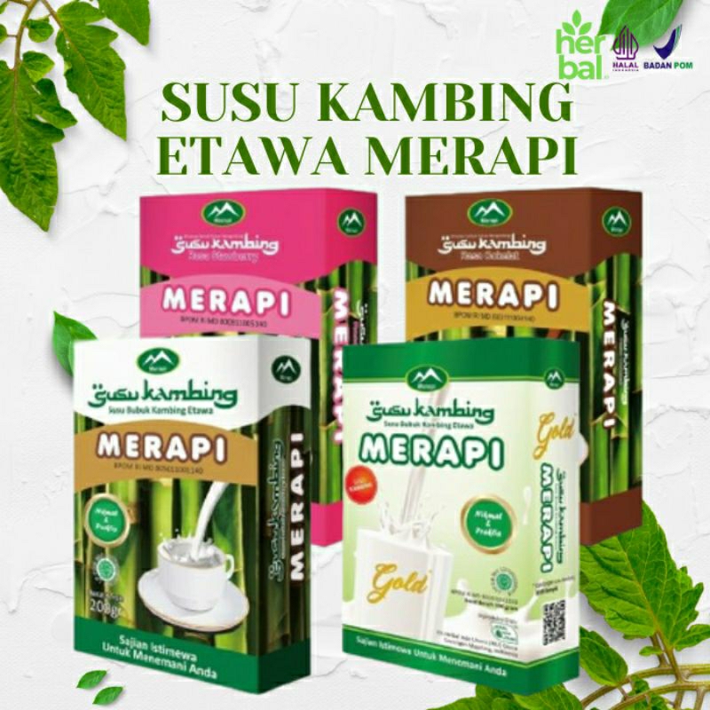 

May HIU Susu Kambing Etawa Merapi 3 Rasa Coklat Strawberry & Gold