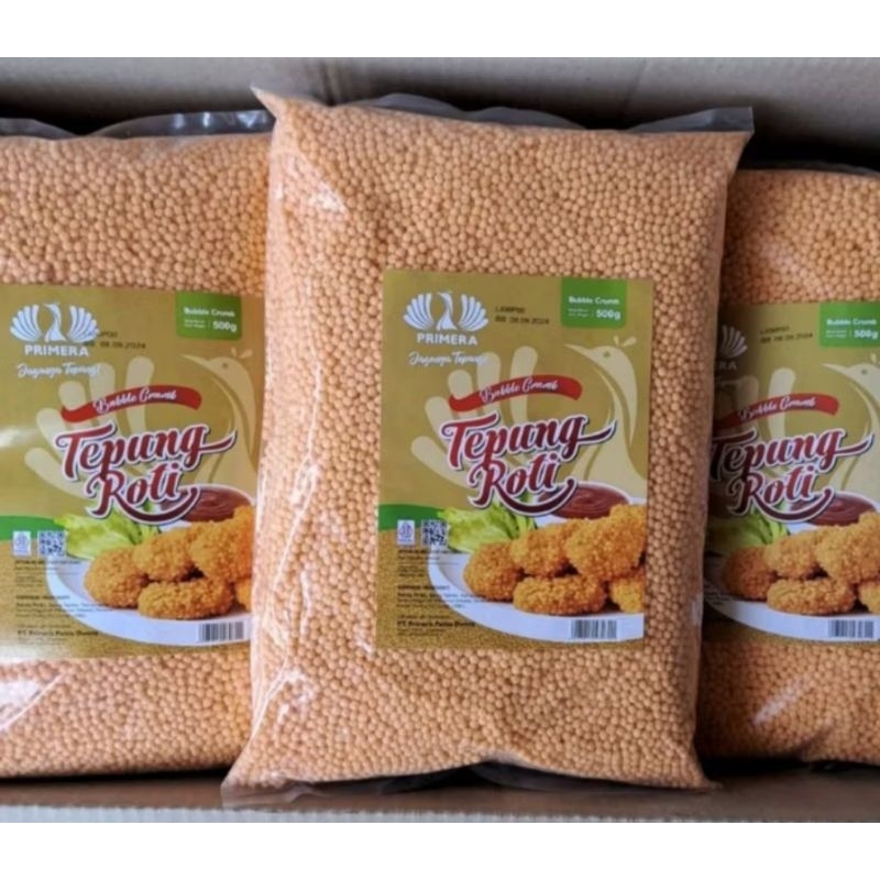

500gr primera bubble crumb | Tepung crumble bulat krispi | tepung roti bulat crispy seperti nugget naget