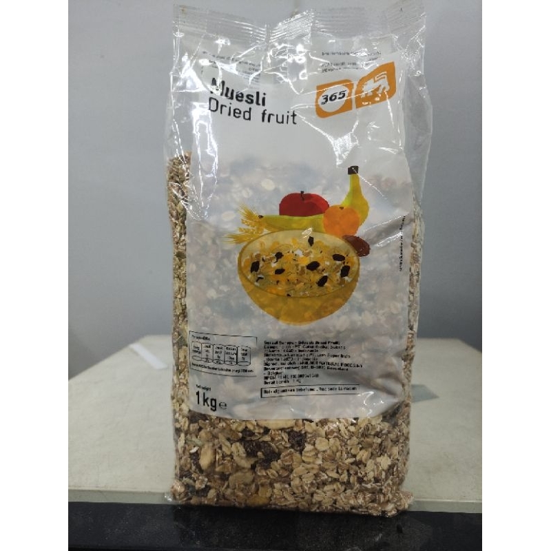 

Muesli 365 1kg 1000gr Health food Import Belgium BPOM