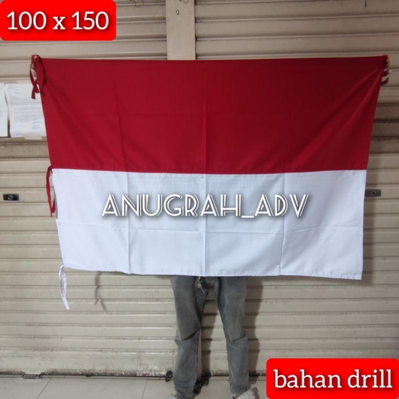 

bendera merah putih bahan drill exsclusive ukuran 100cm x 150cm