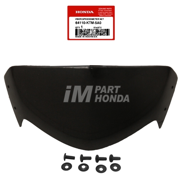 [64110-KTM-5A0] COVER / VISOR WINDSHIELD TOPI BATOK LAMPU DEPAN + 4 BAUT SET SUPRA X 125 KARBU LAMA 