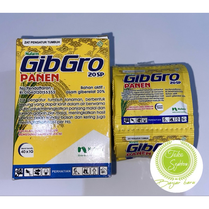 GibGro Panen 20 SP 1 G ZPT Padi 1 gram 1g 1 sachet Meningkatkan Hasil Panen