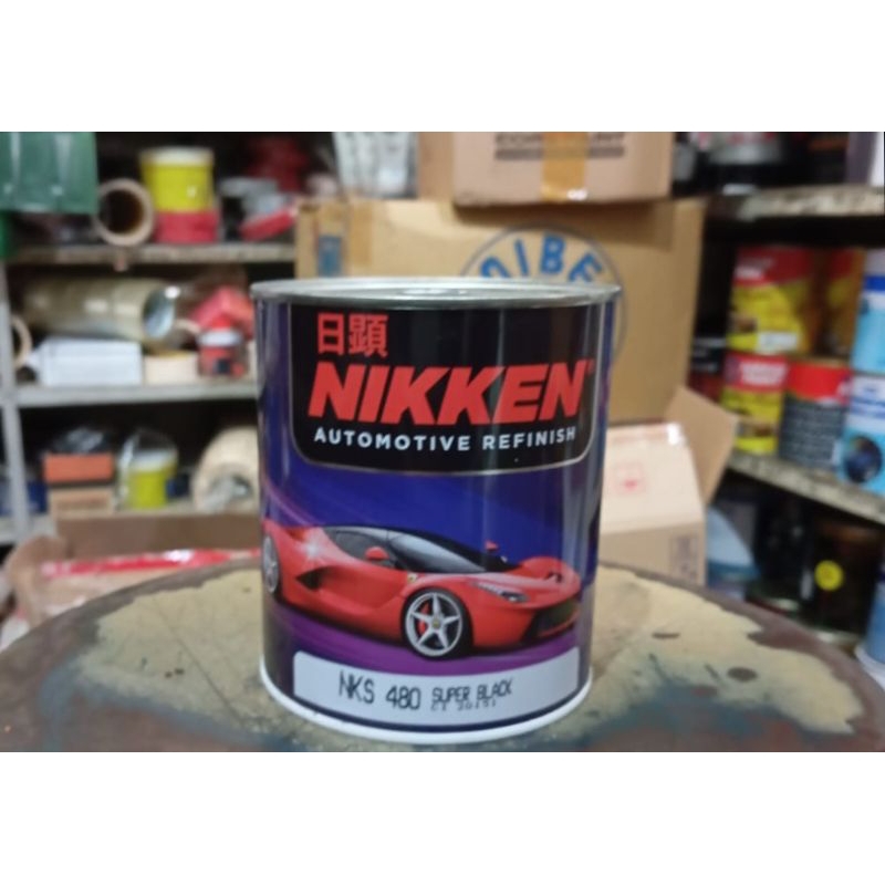 CAT NIKKEN 480 SUPER BLACK JENIS NC HITAM PEKAT | CAT MOBIL | CAT MOTOR |