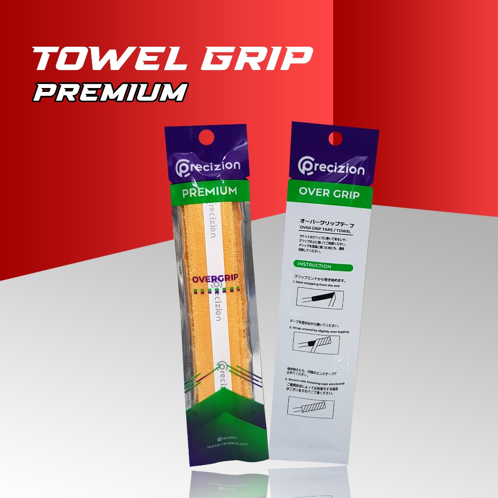 Precizion - TOWEL GRIP PREMIUM - Grip Raket Badminton Towel Grip Bulu Tangkis