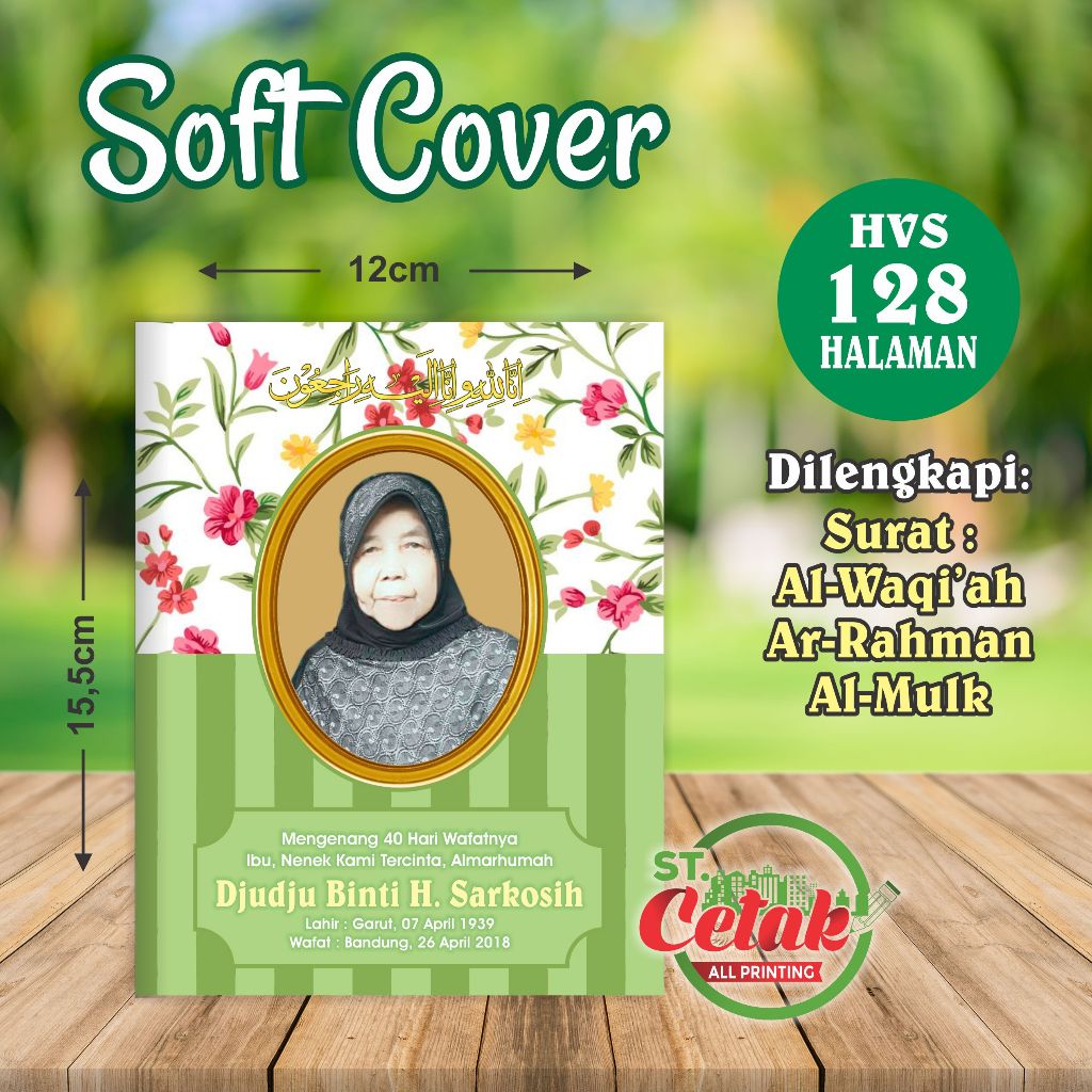 Buku Yasin dan Tahlil,  128  Halaman, Cover + isi.