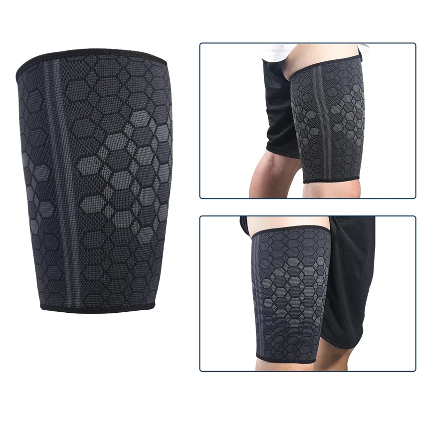 1PC Deker Pelindung Paha Atas Decker Thigh Support Elastis Dekker Sepakbola Futsal Cidera