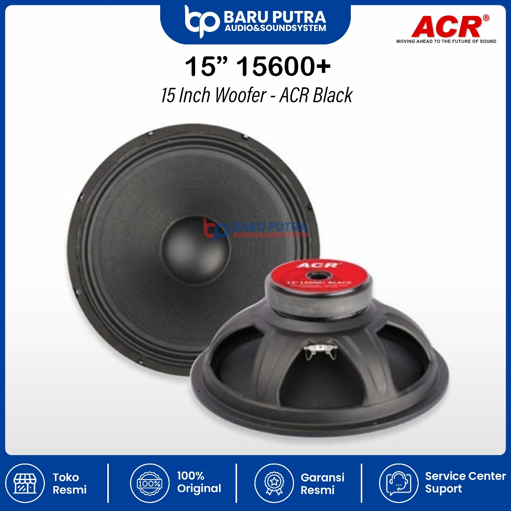 Speaker Komponen ACR 15600+ Black 15Inch / Speaker Component 15" 15600+