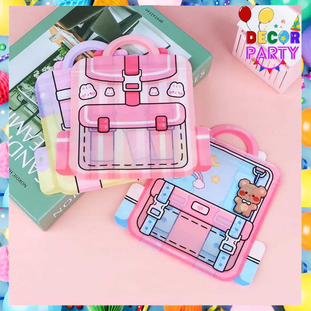 

DP Goodie Bag Plastik Standing Pouch 2D Ulang Tahun Anak Motif 2D Kartun Plastik Bingkisan Makanan Tas Hampers Snack Ulang Tahun Anak Bungkusan Plastik Cookies Lucu Pesta Perayaan Kantong Plastik Ziplock Tas Sekolah