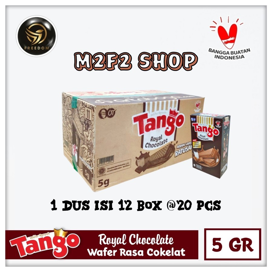 

Tango Wafer Royal Chocolate Stick | Krim Cokelat Stik - 5 gr (Kemasan Karton)