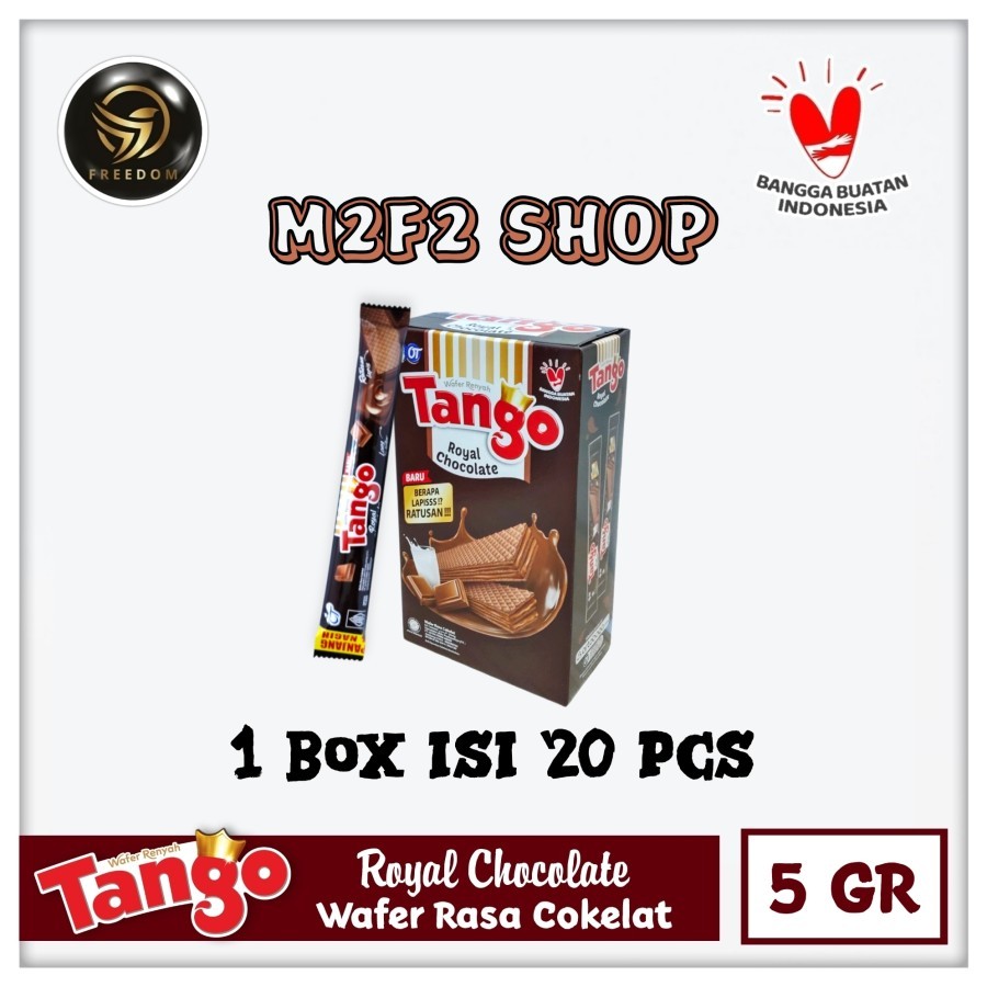 

Tango Wafer Royal Chocolate Stick | Krim Cokelat Stik - 5 gr (Kemasan 1 Box)