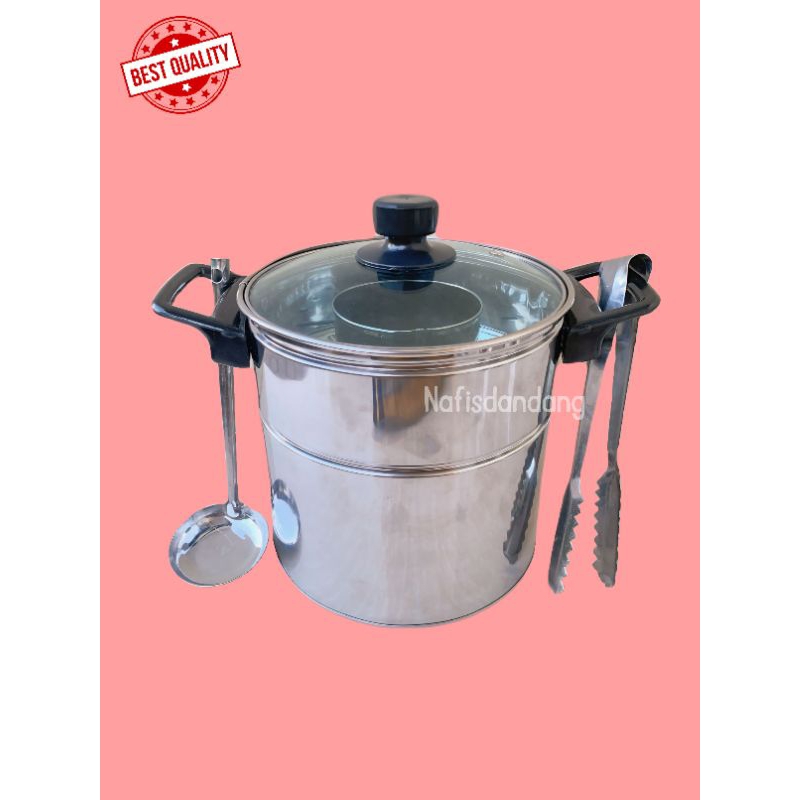 DANDANG BAKSO TUTUP KACA MINI 20CM