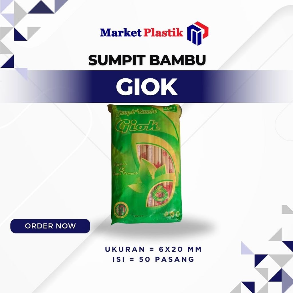 Sumpit Bambu / Sumpit Bambu 50psg / Sumpit Bambu Giok