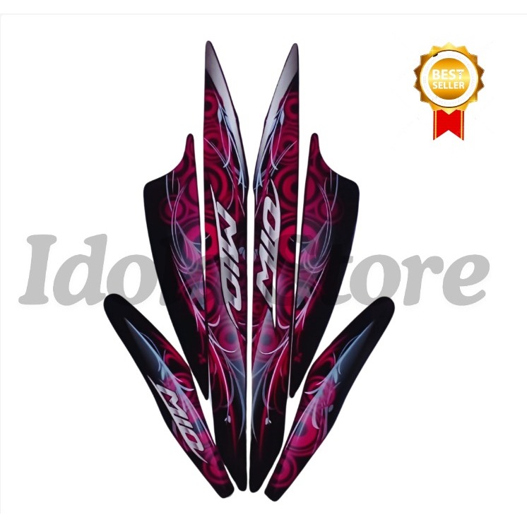 Striping Stiker Mio Sporty 2011 Ungu Terbaik List body Standart Mio Sporty Cw 2011 Terbaik