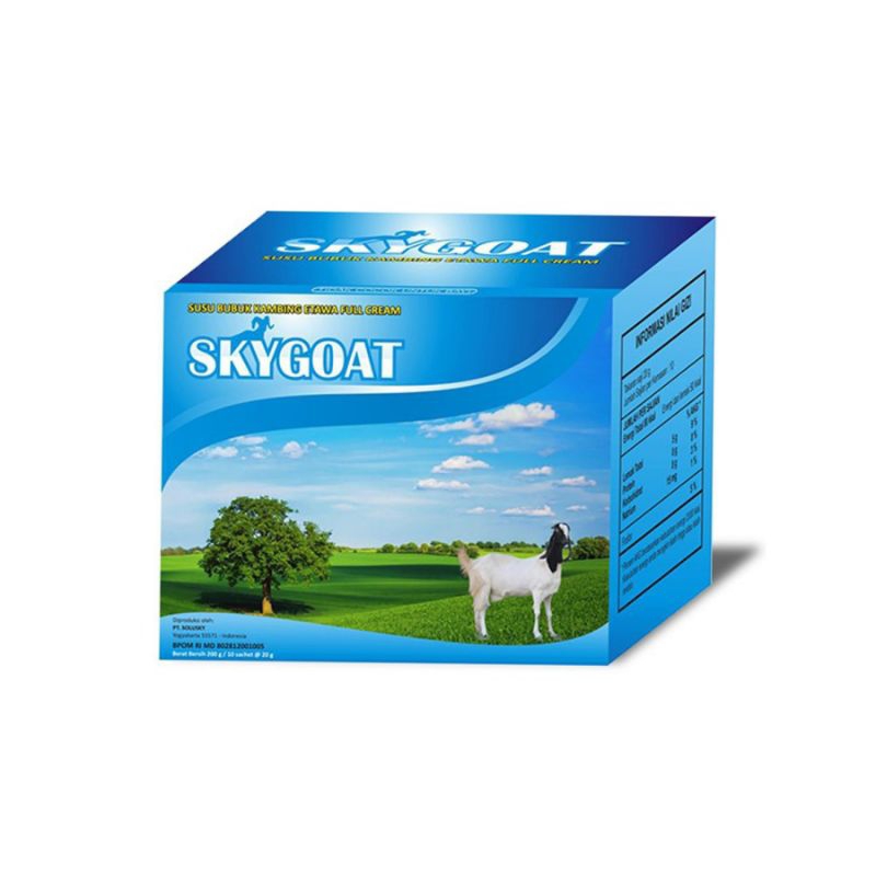 

SKYGOAT / SKY GOAT Susu Kambing Etawa Original Bubuk - 1 BOX isi 10 Sachet