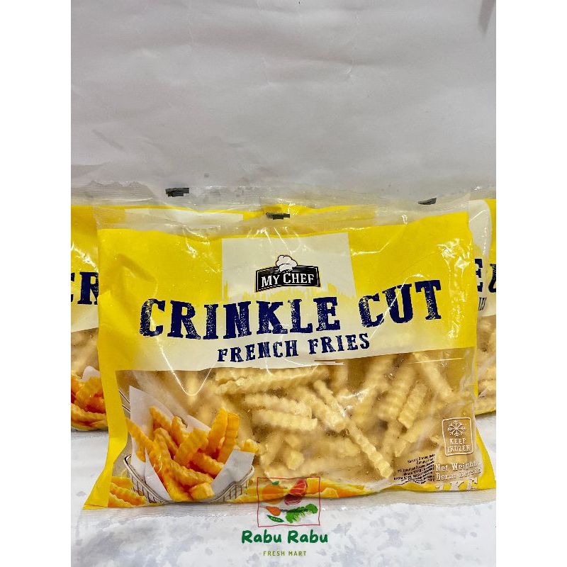 

KENTANG MY CHEF CRINKLE CUT Kentang Goreng Kentang Frozen French Fries Kemasan 1 Kg