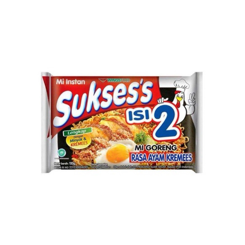 

SUKSES'S MIE GORENG ISI 2 AYAM KREMES 133g