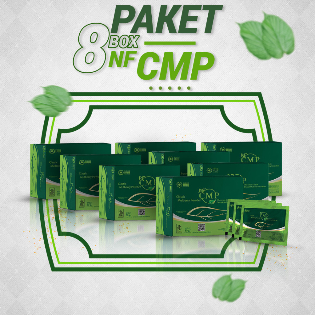 

8 BOX NF CMP - Minuman Ekstrak Mulberry Rasa Mint