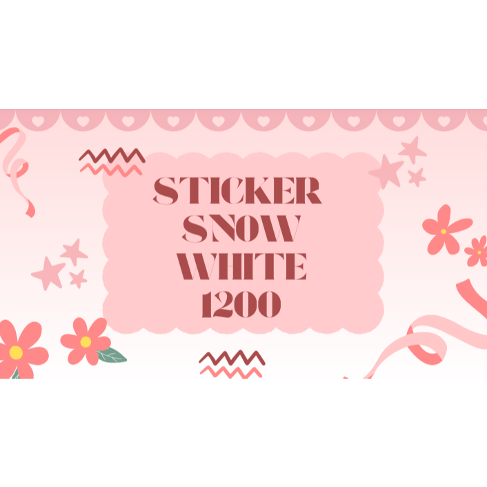 

STICKER SSNOW WWHITE 1200