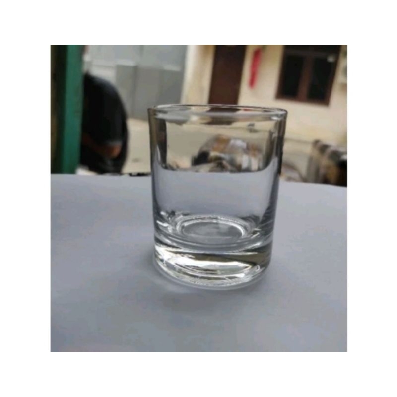 (Isi 6 pcs) Gelas Sloki Mini Cangkir Kaca Gelas lilin