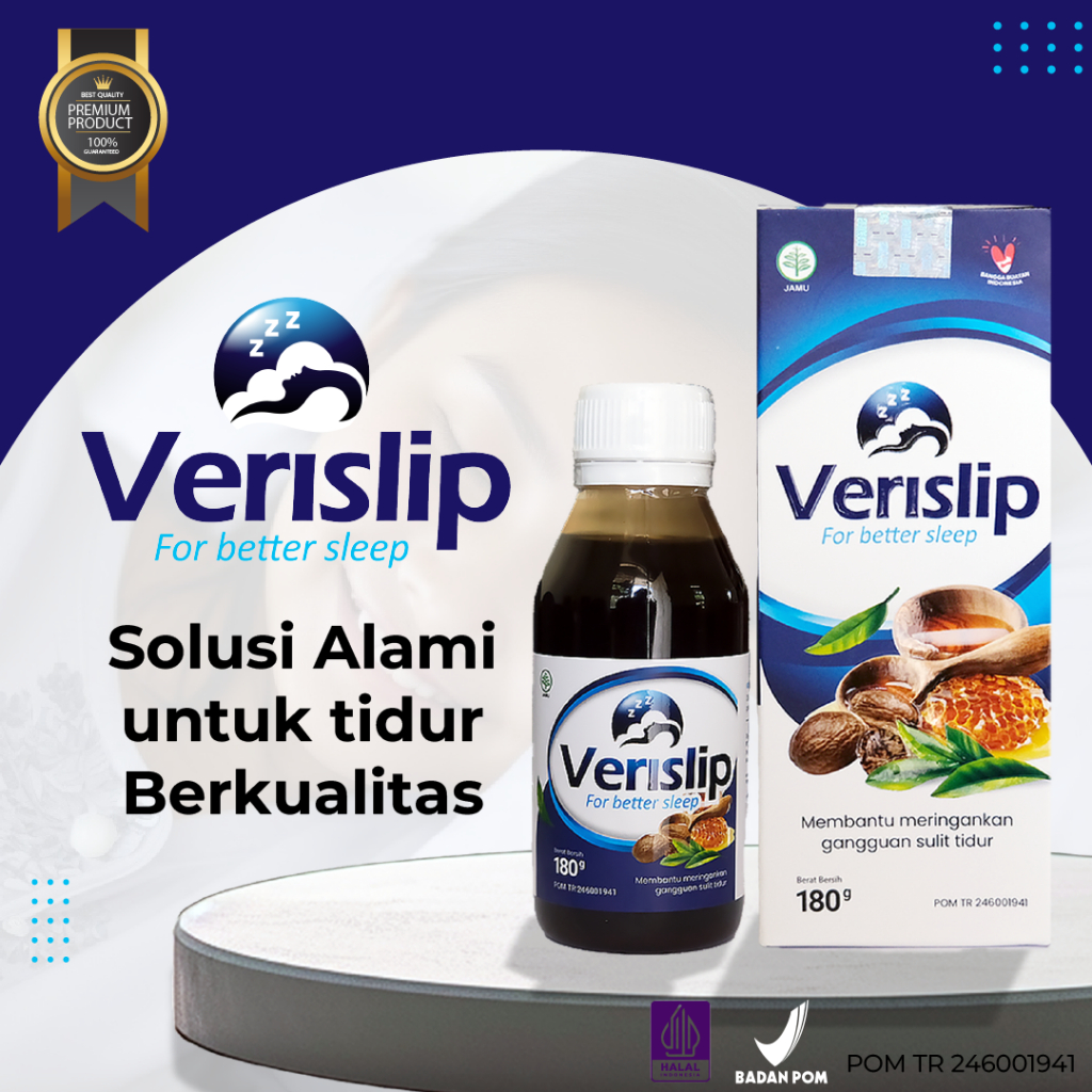

VERISLIP - Madu Herbal Alami Solusi Untuk Gangguan Sulit Tidur