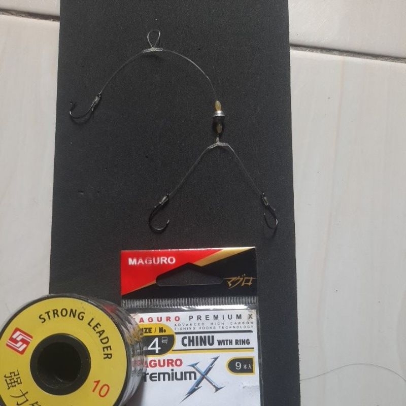 rangkaian kail ikan mas untuk galatama atau ikan mas dasaran