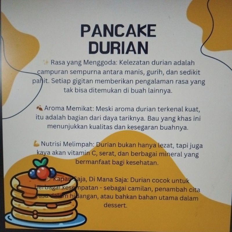 

Pancake Durian