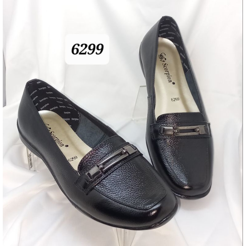 Sepatu Scorpion - 6299 sepatu Kulit Pantofel Wanita Flat Shoes