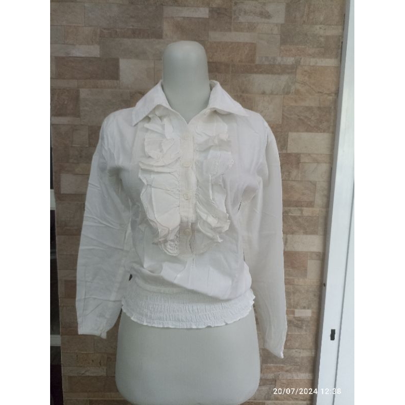 atasan putih renda/ blouse