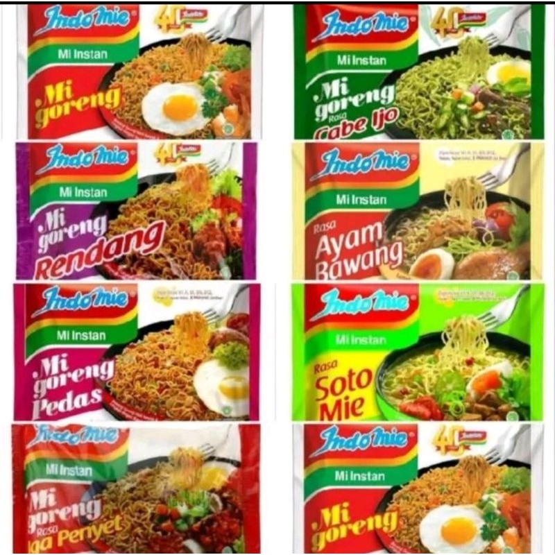 

INDOMIE GORENG / REBUS ALL VARIANT ISI 5 BUNGKUS