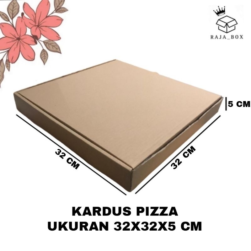 Kardus Diecut Pizza 32x32x5 Kardus Kemasan Pizza Polos | Gif Box Hampers