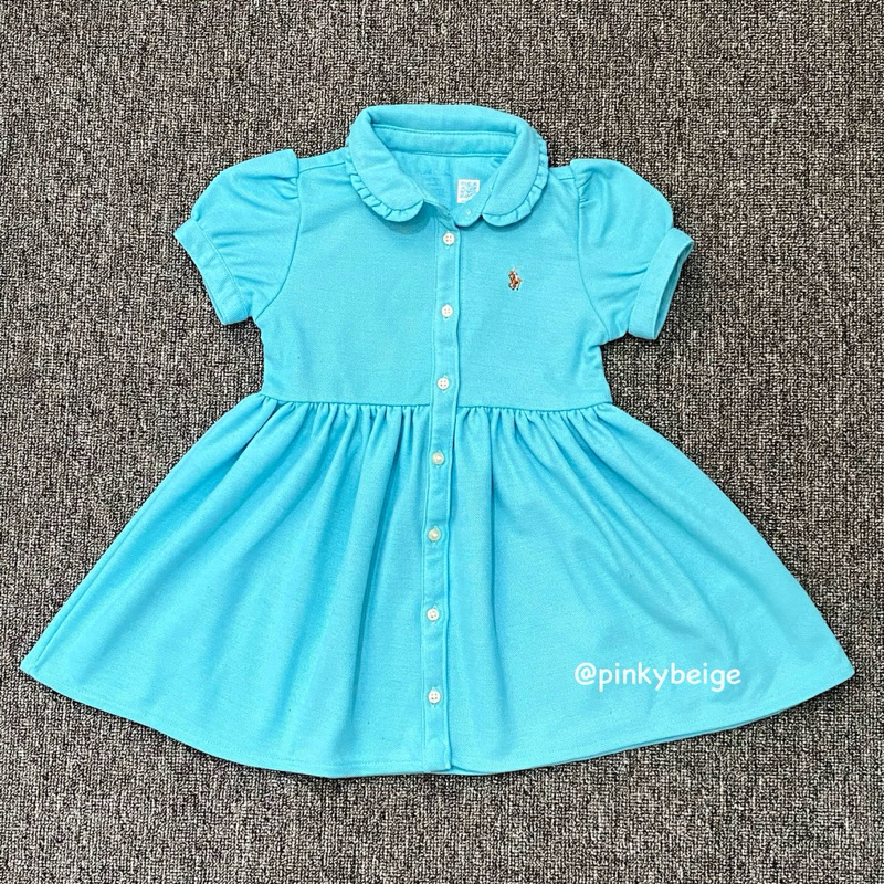 Baju Anak Bayi Dress Kerah Polo Ralph Lauren Baby