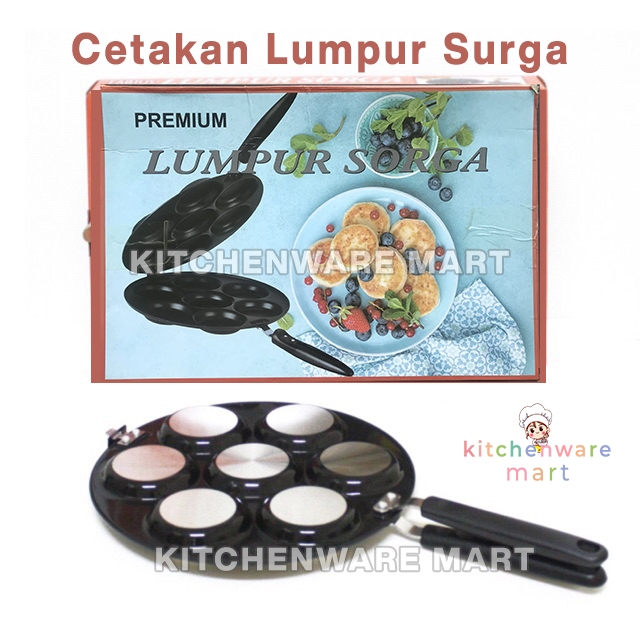 Kekebaharu_ - Cetakan Kue Lumpur Surga Apem Bakar 27 cm Double Side Mold Sanoya