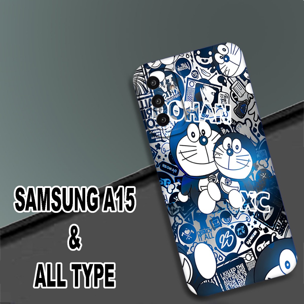 (GC18) Softcase karet Hp SAMSUNG A15 / Case Doraemon / Case SAMSUNG A15 Silikon Tpu Pro Camera / Kes