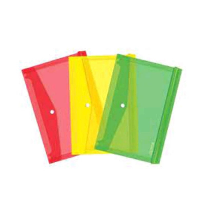 

(1 PCS) Map Plastik Kancing / Folio /Map Kancing Polos