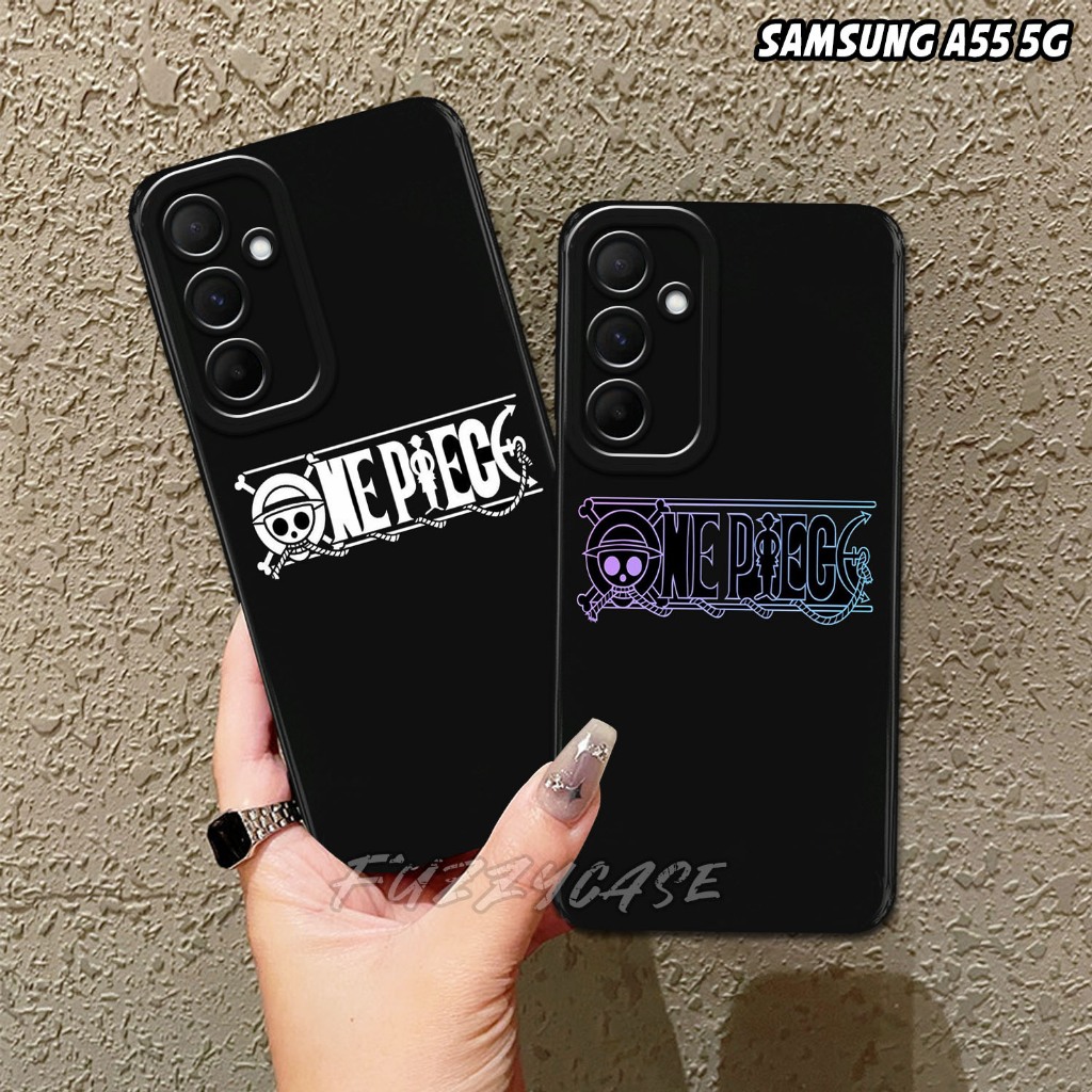 Softcase Hp SAMSUNG A55 5G - A51 A52 A52S A53 A54 5G Case Hp Terbaru 2024 Motif One Piece 03 - Fuzzy