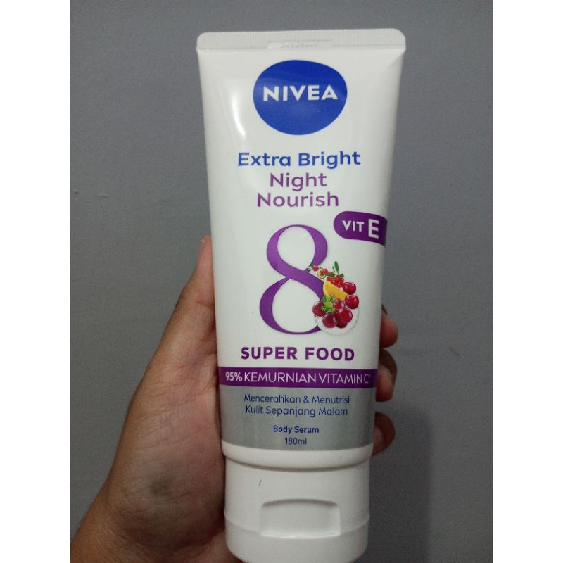 Nivea night body serum 180ml