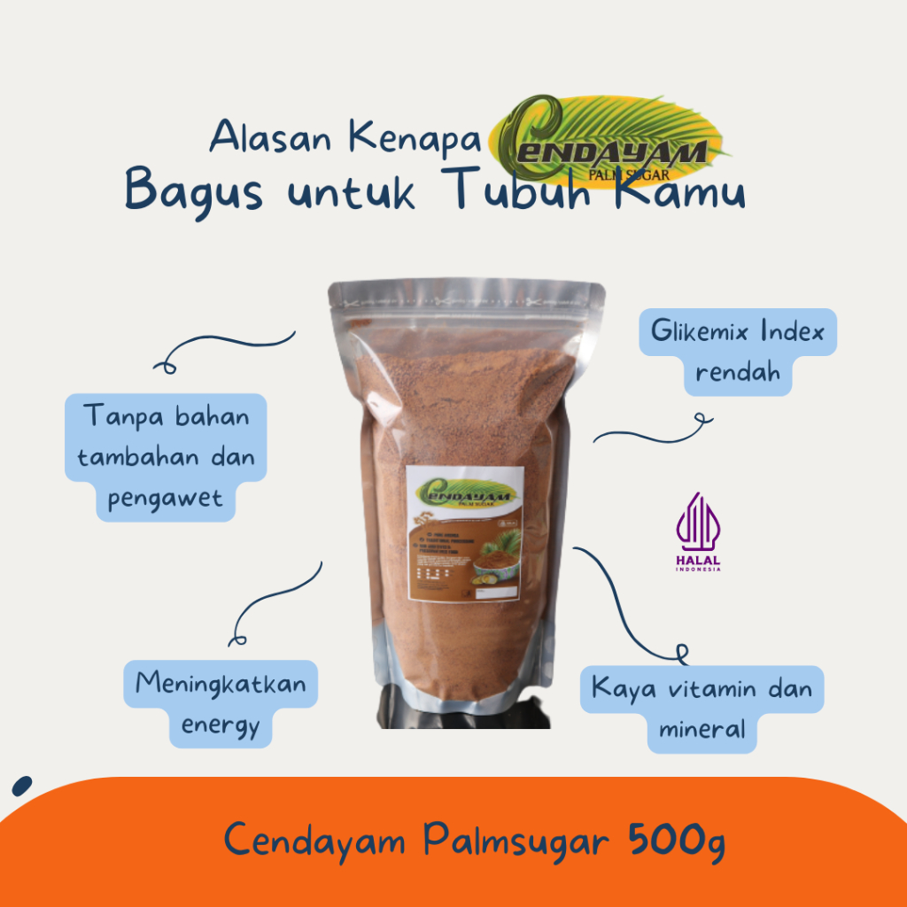 

GULA SEMUT AREN CENDAYAM PALM SUGAR 500g