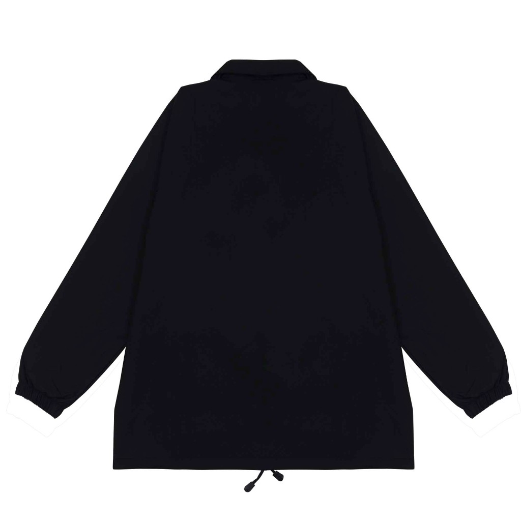Troy Company Coach Jacket Black Circular - Jaket Pria Windbreaker Hitam WNN 2656