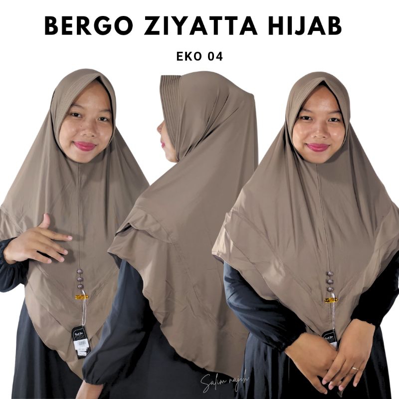 Bergo Ziyatta Hijab Eko 4 || Hijab Instan || Salma || Salim najih SN