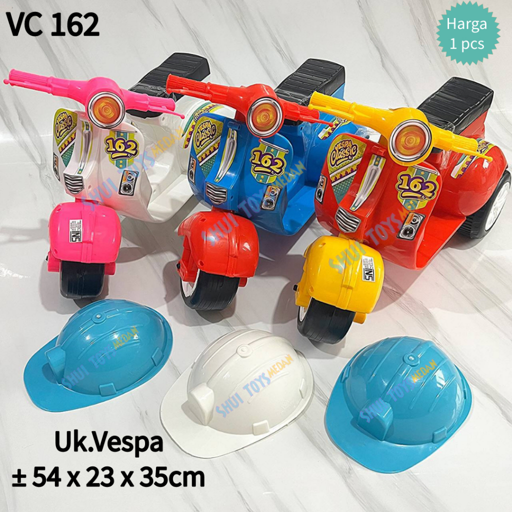MAINAN VESPA VC 162 / VESPA MINI / VESPA CILIK DORONG KLASIK RODA 3