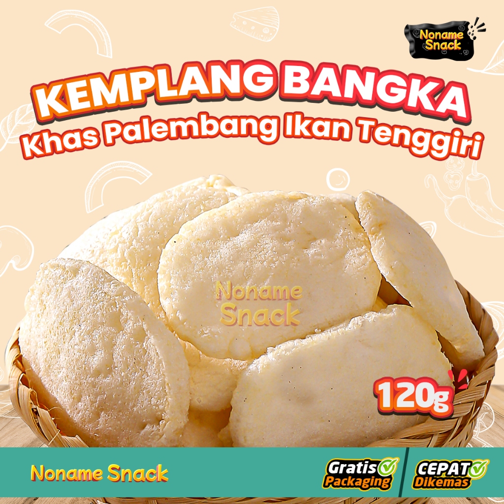 

NoName Snack - Kemplang Ikan Rs Oleh Oleh Bangka Palembang Grosir 120Gr